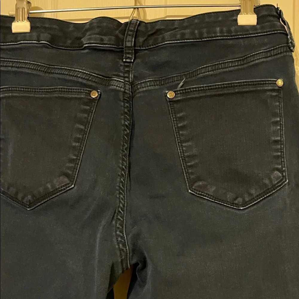 Gloria Vanderbilt Dark Blue Denim Bootcut Jeans 14 Petite - Picture 3 of 5